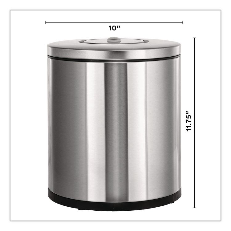 Stainless Steel Tabletop Wipes Dispenser, 10 x 10 x 11.75, Brushed Stainless Steel