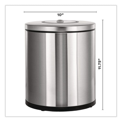 Stainless Steel Tabletop Wipes Dispenser, 10 x 10 x 11.75, Brushed Stainless Steel