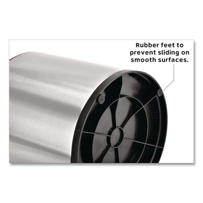 Stainless Steel Tabletop Wipes Dispenser, 10 x 10 x 11.75, Brushed Stainless Steel