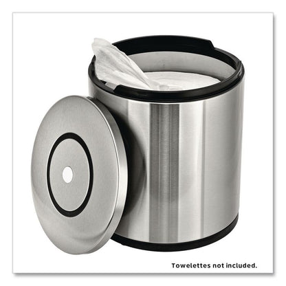 Stainless Steel Tabletop Wipes Dispenser, 10 x 10 x 11.75, Brushed Stainless Steel