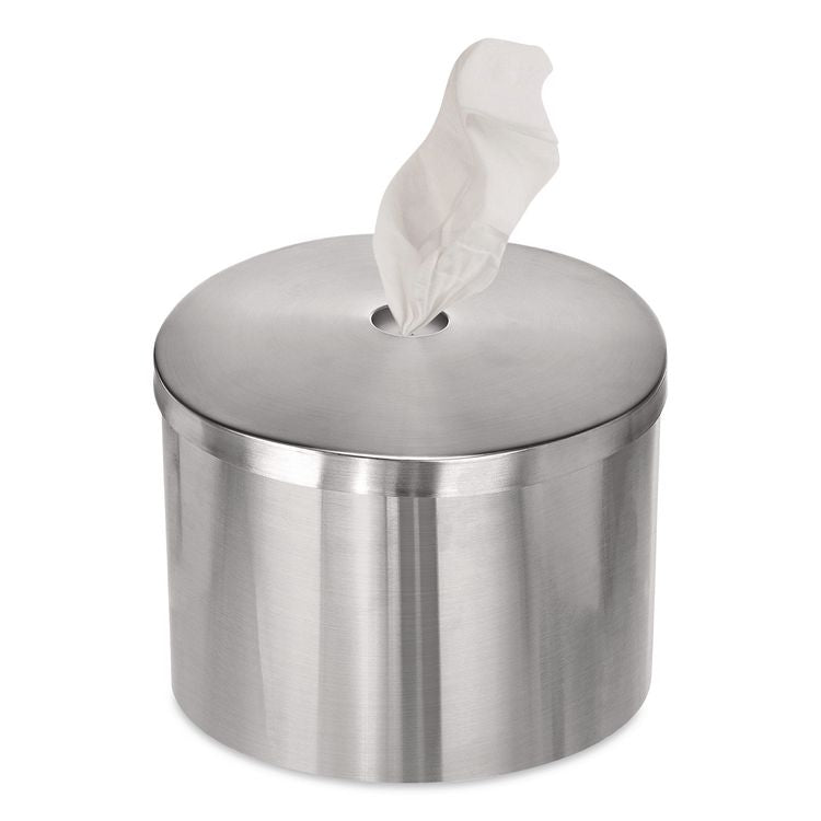 Stainless Steel Wall Mount Wet Wipe Dispenser, 11" x 11" x 10", Brushed Stainless Steel