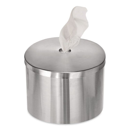 Stainless Steel Wall Mount Wet Wipe Dispenser, 11" x 11" x 10", Brushed Stainless Steel