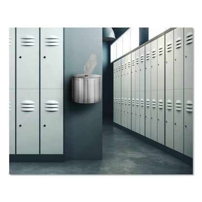 Stainless Steel Wall Mount Wet Wipe Dispenser, 11" x 11" x 10", Brushed Stainless Steel