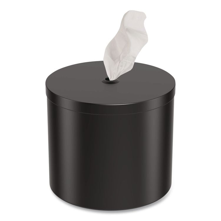 Stainless Steel Wall Mount Wet Wipe Dispenser, 9.7" x 9.7" x 9.8", Black