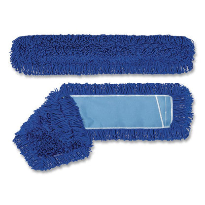Microfiber Looped Dust Mop Pad Head, 48 x 5, Blue