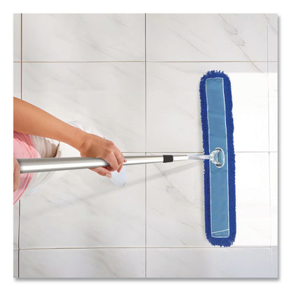 Microfiber Looped Dust Mop Pad Head, 60 x 5, Blue