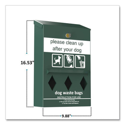 Wall-Mount Pet Waste Roll Bag Dispenser