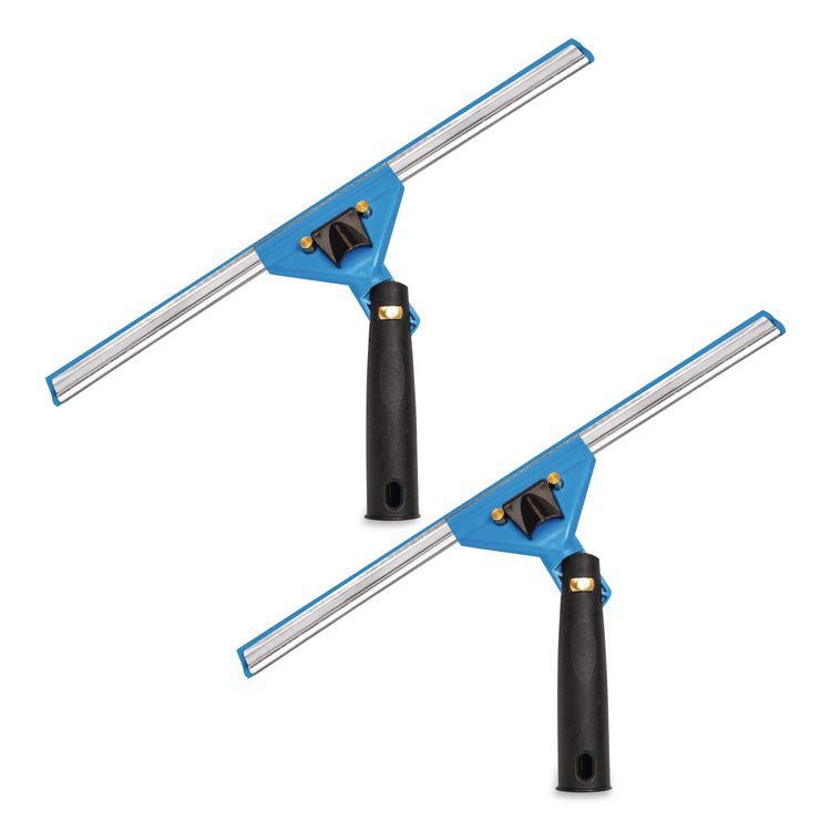 Swivel Window Squeegee with Quick Release, 14" Wide Blade, 2/Pack