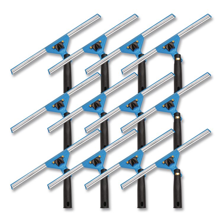 Swivel Window Squeegee with Quick Release, 14" Wide Blade, 12/Carton