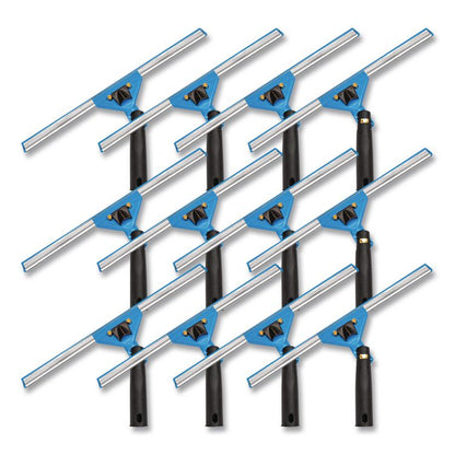 Swivel Window Squeegee with Quick Release, 14" Wide Blade, 12/Carton