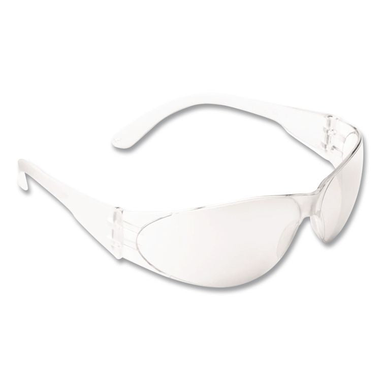 Checklite Safety Glasses, Frameless, Clear Single Hard Coat Scratch-Resistant Lens, 12/Box