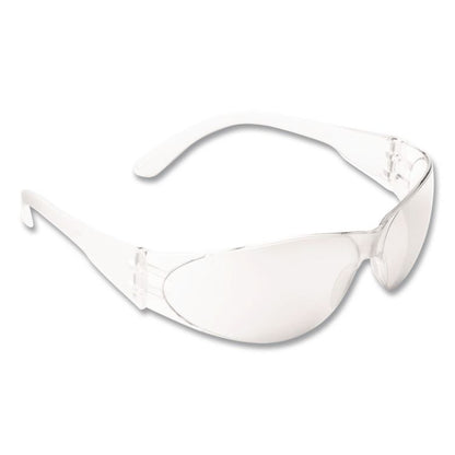 Checklite Safety Glasses, Frameless, Clear Single Hard Coat Scratch-Resistant Lens, 12/Box