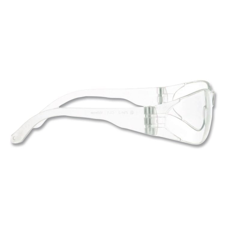 Checklite Safety Glasses, Frameless, Clear Single Hard Coat Scratch-Resistant Lens, 12/Box