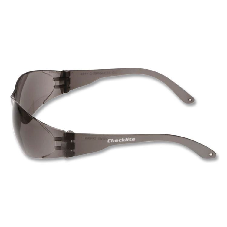 Checklite Safety Glasses, Frameless, Gray Single Hard Coat Scratch-Resistant Lens