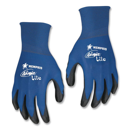 Ultra Tech Tactile Dexterity Work Gloves, EN388: 4131, Medium, Blue/Black, 12 Pairs