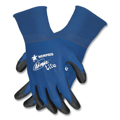 Ultra Tech Tactile Dexterity Work Gloves, EN388: 4131, Medium, Blue/Black, 12 Pairs