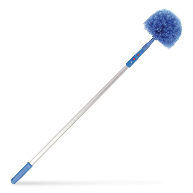 Cobweb/Corner Duster Brush with Telescopic Pole, 3 ft to 6 ft Handle