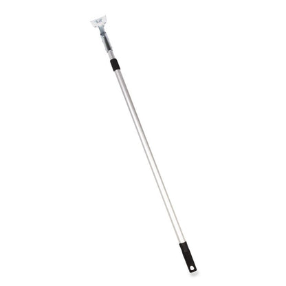 72" Aluminum Telescopic Dust Mop Handle, 1" dia x 42" to 72", Silver