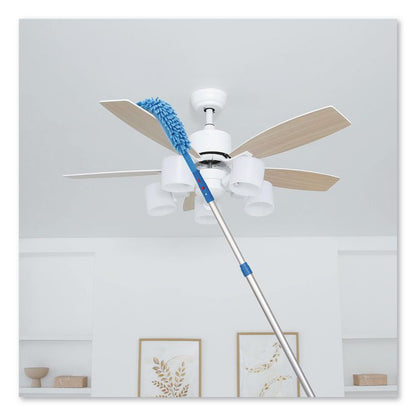Flexible Wand Duster with Microfiber and Chenille Sleeve and 6 ft Telescopic Pole, 2/Kit