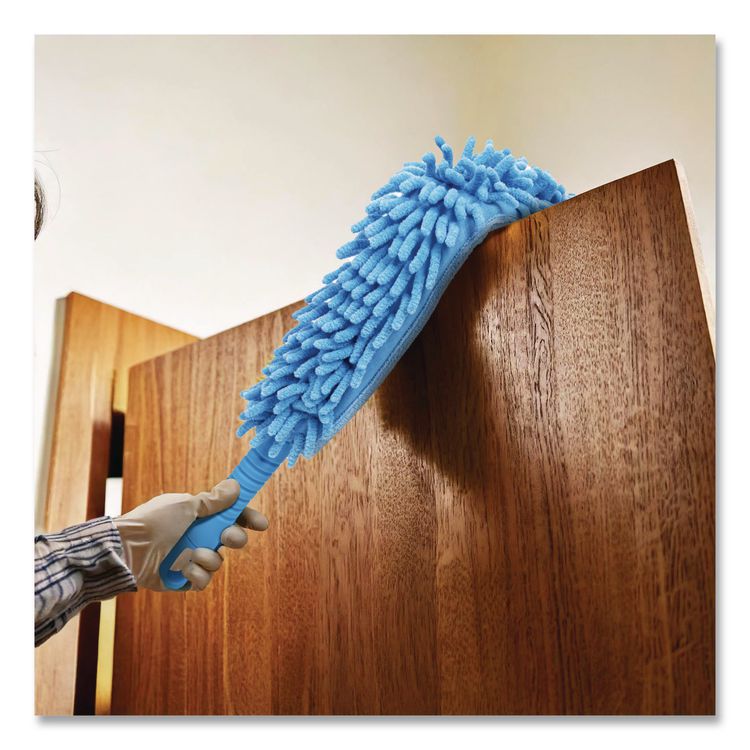 Flexible Wand Duster with Microfiber and Chenille Sleeve, 22" Length