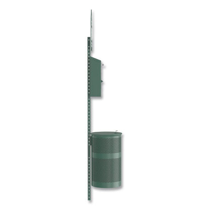 Pet Waste Station Starter Kit with Roll Bag Dispenser, Bags and Liners, 11.5 gal, Top Door, Green