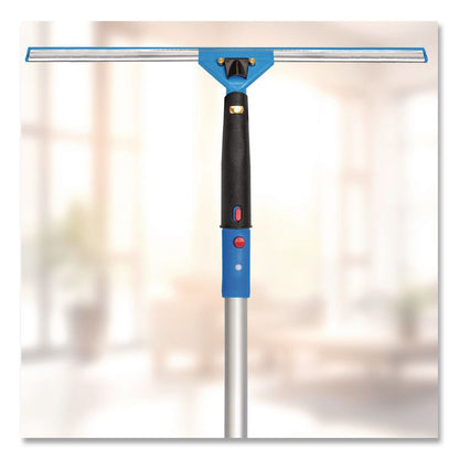 Pro Window Washing Kit with Swivel Squeegee and 6 ft Telescopic Pole, 18" Wide Blade