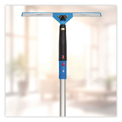 Pro Window Washing Kit with Swivel Window Squeegee and 20" Pole, 14" Wide Blade, 3/Kit