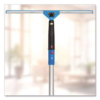 Pro Window Washing Kit with Swivel Window Squeegee and 20" Pole, 18" Wide Blade, 2/Kit