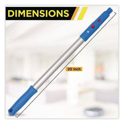 Pro Window Washing Kit with Swivel Window Squeegee and 20" Pole, 18" Wide Blade, 3/Kit