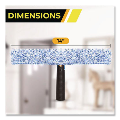 Heavy-Duty Swivel Window Washer, 14" Wide Blade, 3/Pack