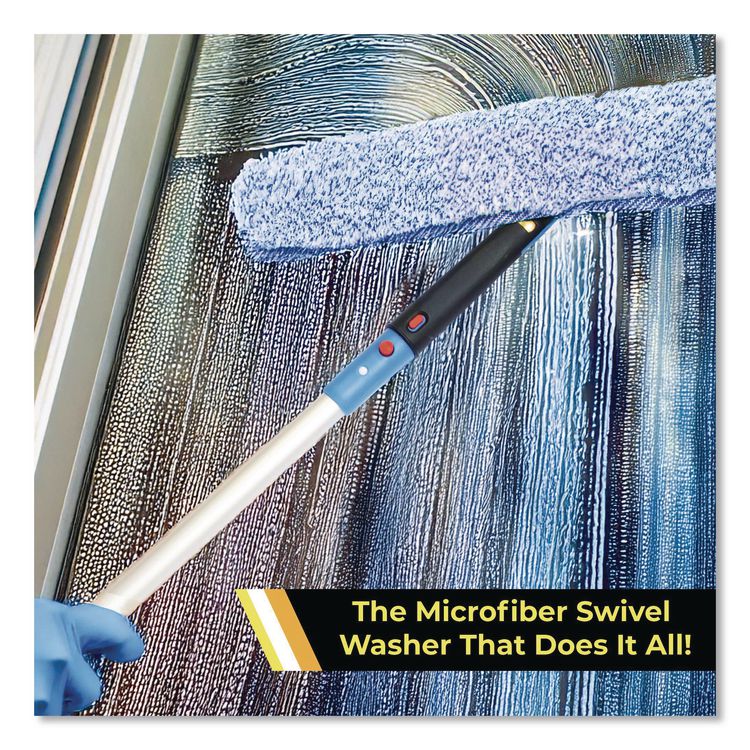Heavy-Duty Swivel Window Washer, 18" Wide Blade