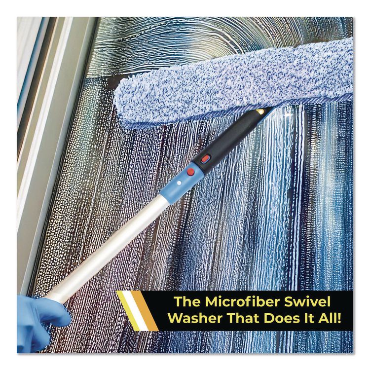 Heavy-Duty Swivel Window Washer, 18" Wide Blade, 12/Carton