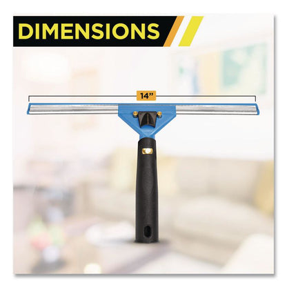 Swivel Window Washing Kit with Squeegee and Washer, 14" Wide