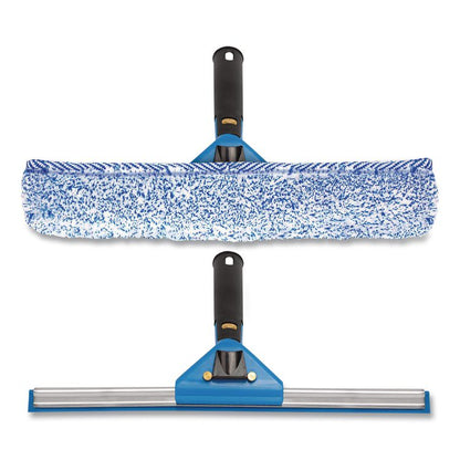Swivel Window Washing Kit with Squeegee and Washer, 14" Wide, 2/Kit