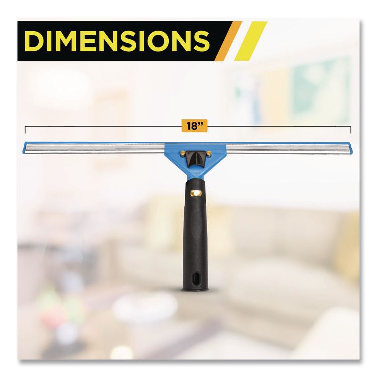 Swivel Window Washing Kit with Squeegee and Washer, 18" Wide
