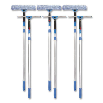 Pro Window Washing Kit with Squeegee, Washer and 6 ft Telescopic Pole, 14" Wide, 3/Kit