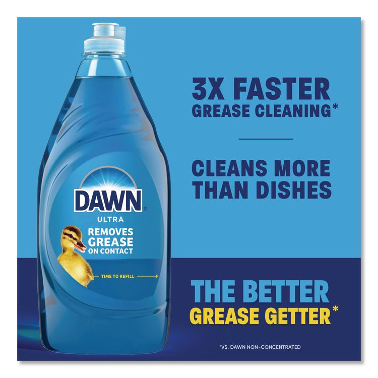 Ultra Liquid Dish Detergent, Apple Blossom Scent, 38 oz Bottle