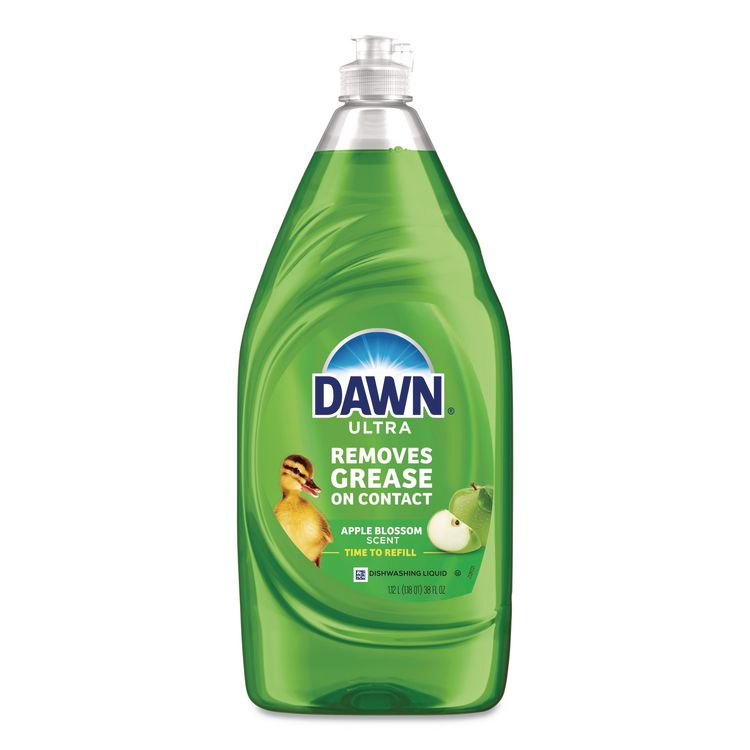 Ultra Liquid Dish Detergent, Apple Blossom Scent, 38 oz Bottle