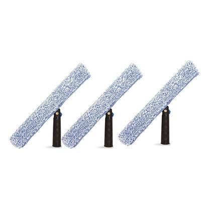 Heavy-Duty Swivel Window Washer, 14" Wide Blade, 3/Pack
