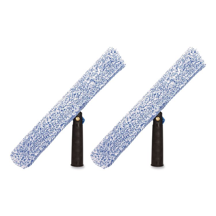 Heavy-Duty Swivel Window Washer, 18" Wide Blade, 2/Pack