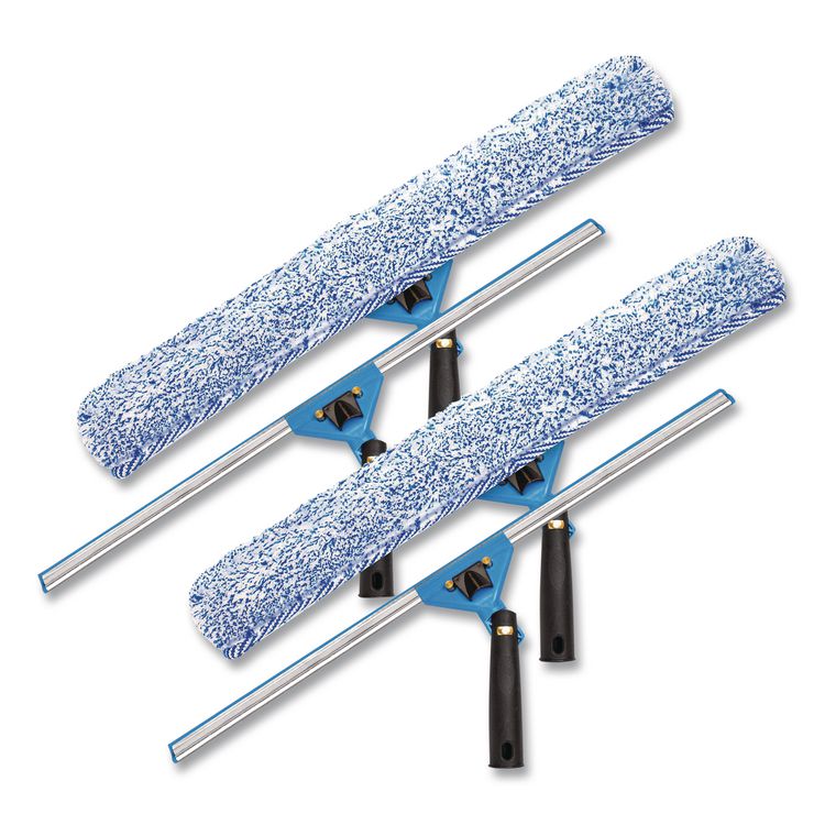 Swivel Window Washing Kit with Squeegee and Washer, 18" Wide, 2/Kit