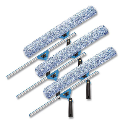 Swivel Window Washing Kit with Squeegee and Washer, 18" Wide, 3/Kit