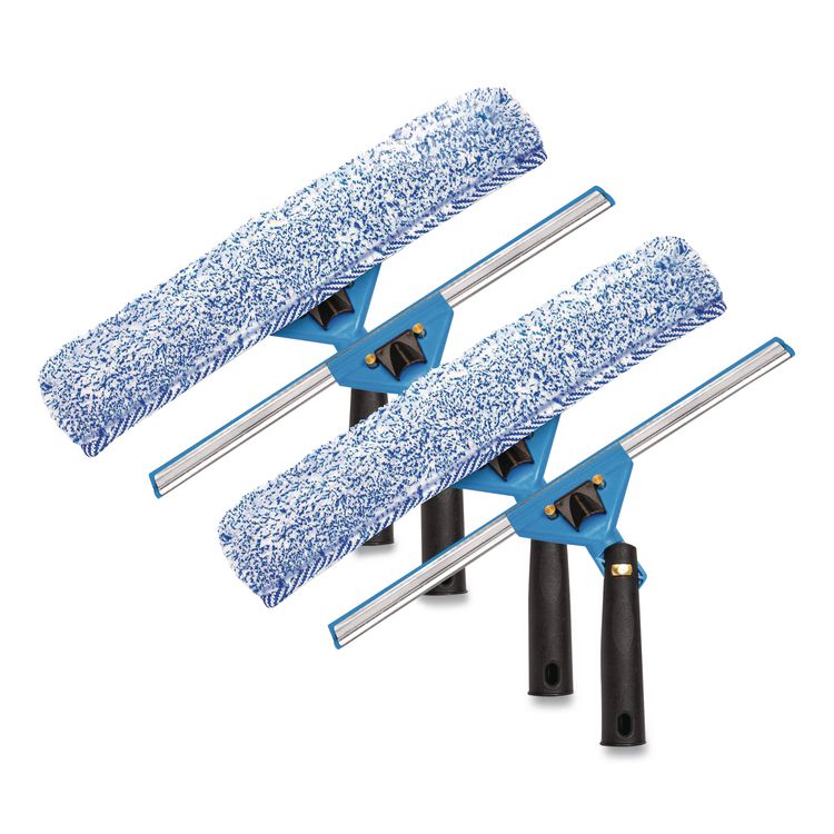 Swivel Window Washing Kit with Squeegee and Washer, 14" Wide, 2/Kit