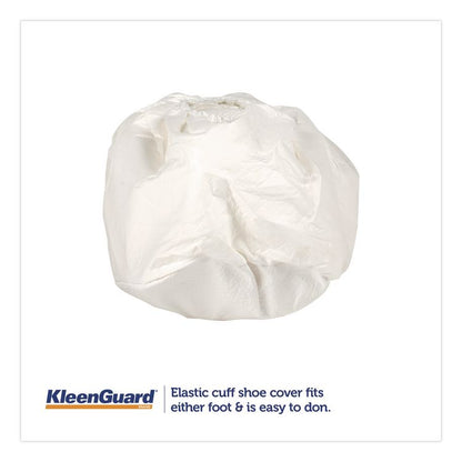 A40 Liquid and Particle Protection Shoe Covers, Medium, White, 400/Carton
