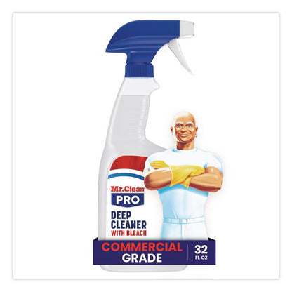 Commercial Deep Cleaner with Bleach, Unscented, 32 oz Spray Bottle, 6/Carton