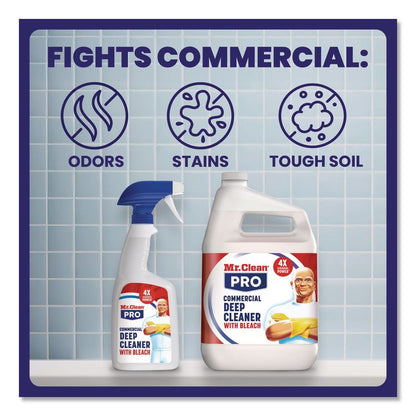 Commercial Deep Cleaner with Bleach, Unscented, 32 oz Spray Bottle, 6/Carton