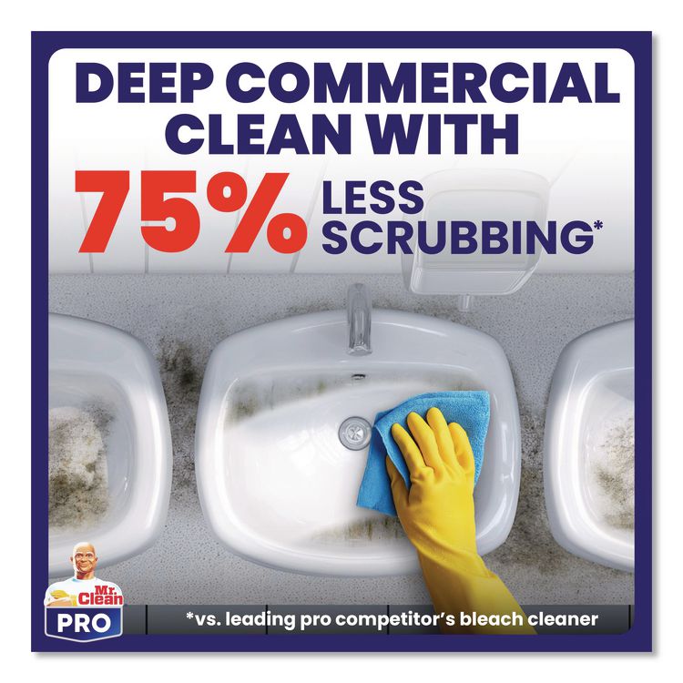Commercial Deep Cleaner with Bleach, Unscented, 32 oz Spray Bottle, 6/Carton