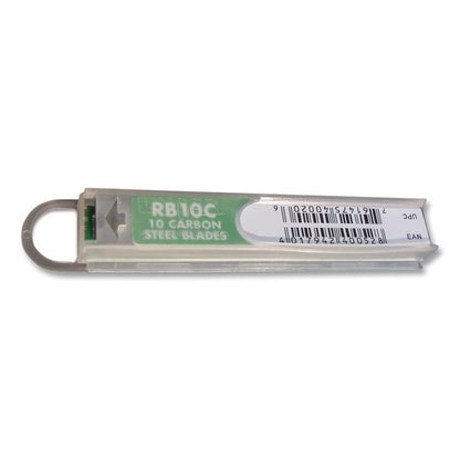 Replacement Blades for 4" Scrapers, Carbon Steel, 10/Pack