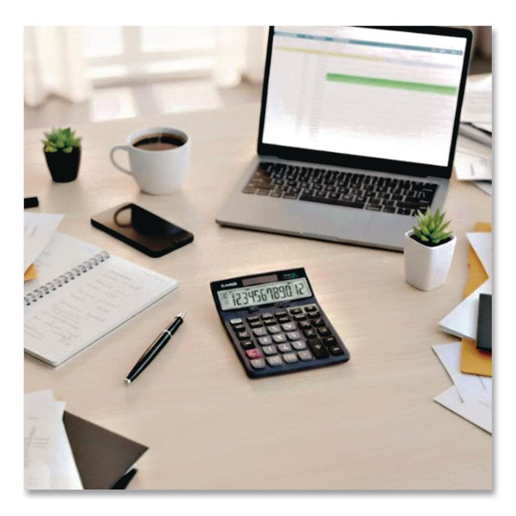 DJ120D Calculator, 12-Digit LCD