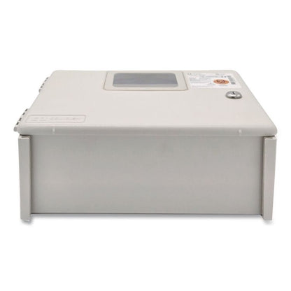 In-Room Locking Wall Mount Sharps Container Cabinet System, 5 qt, ABS Plastic, Beige